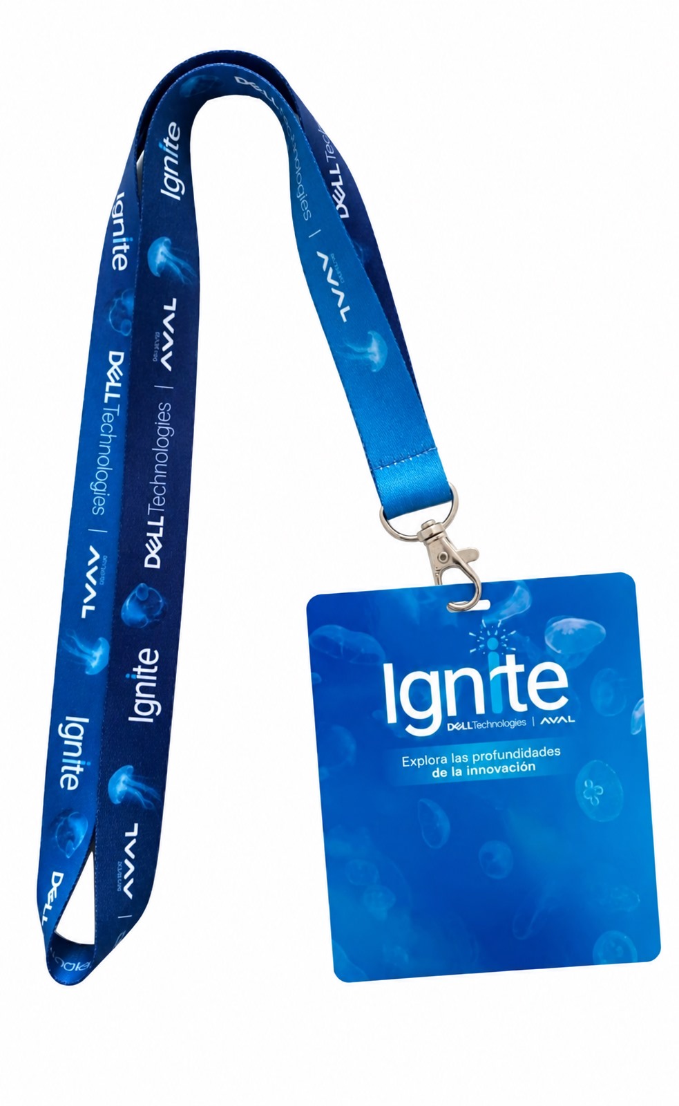 Lanyard y escarapela personalizada para identificación en eventos